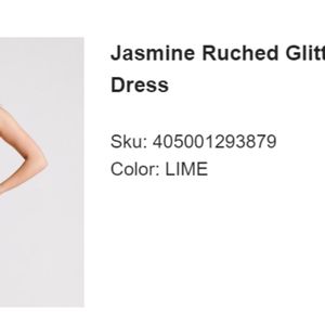 Windsor Jasmine Ruched Glitter Bodycon Mini